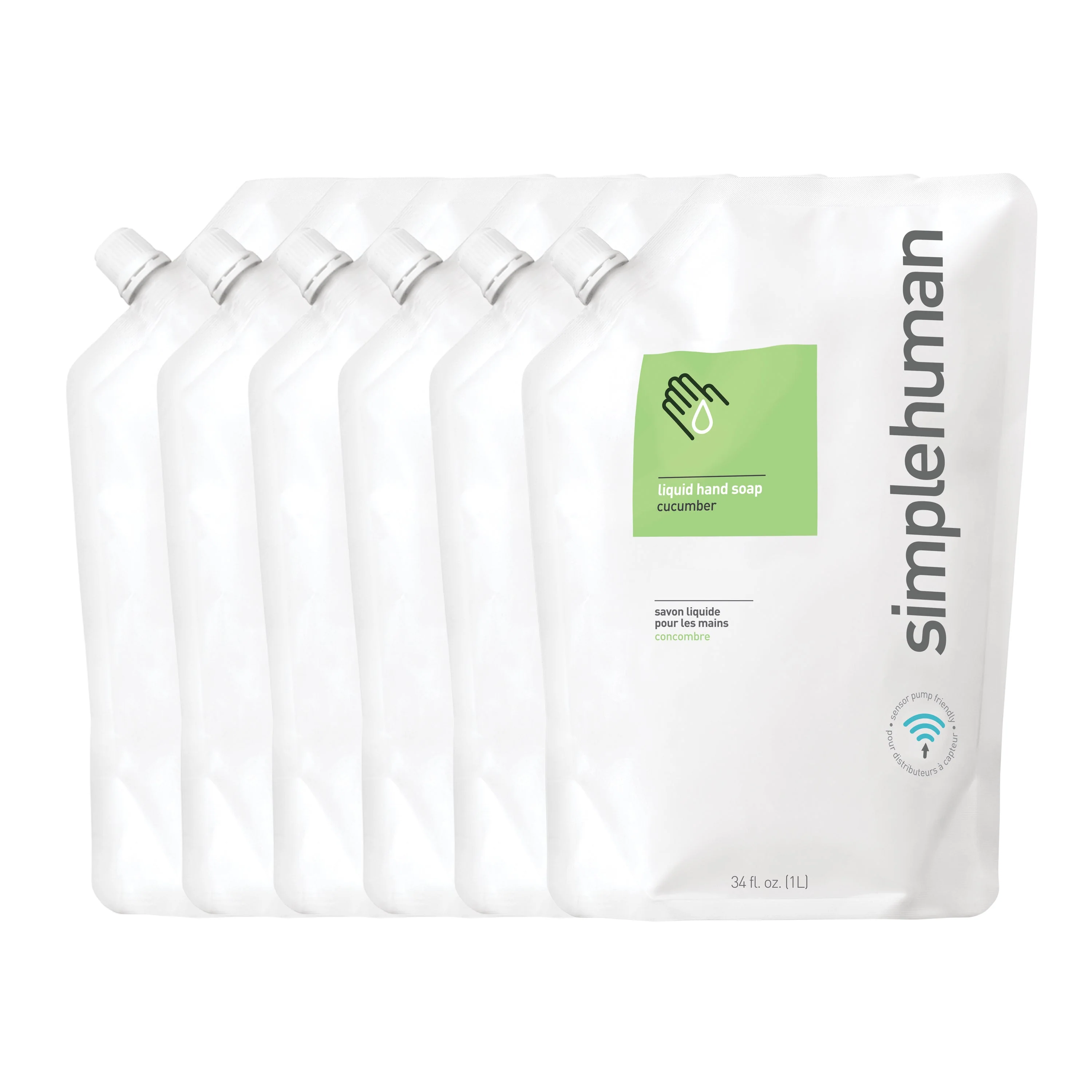 Cucumber Liquid Hand Soap Refill Pouch - Image 4