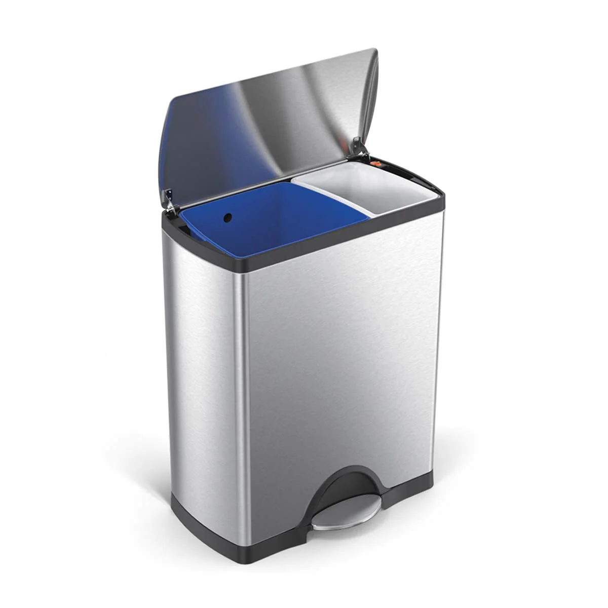 46L Dual Compartment Rectangular Step Can - Image 4