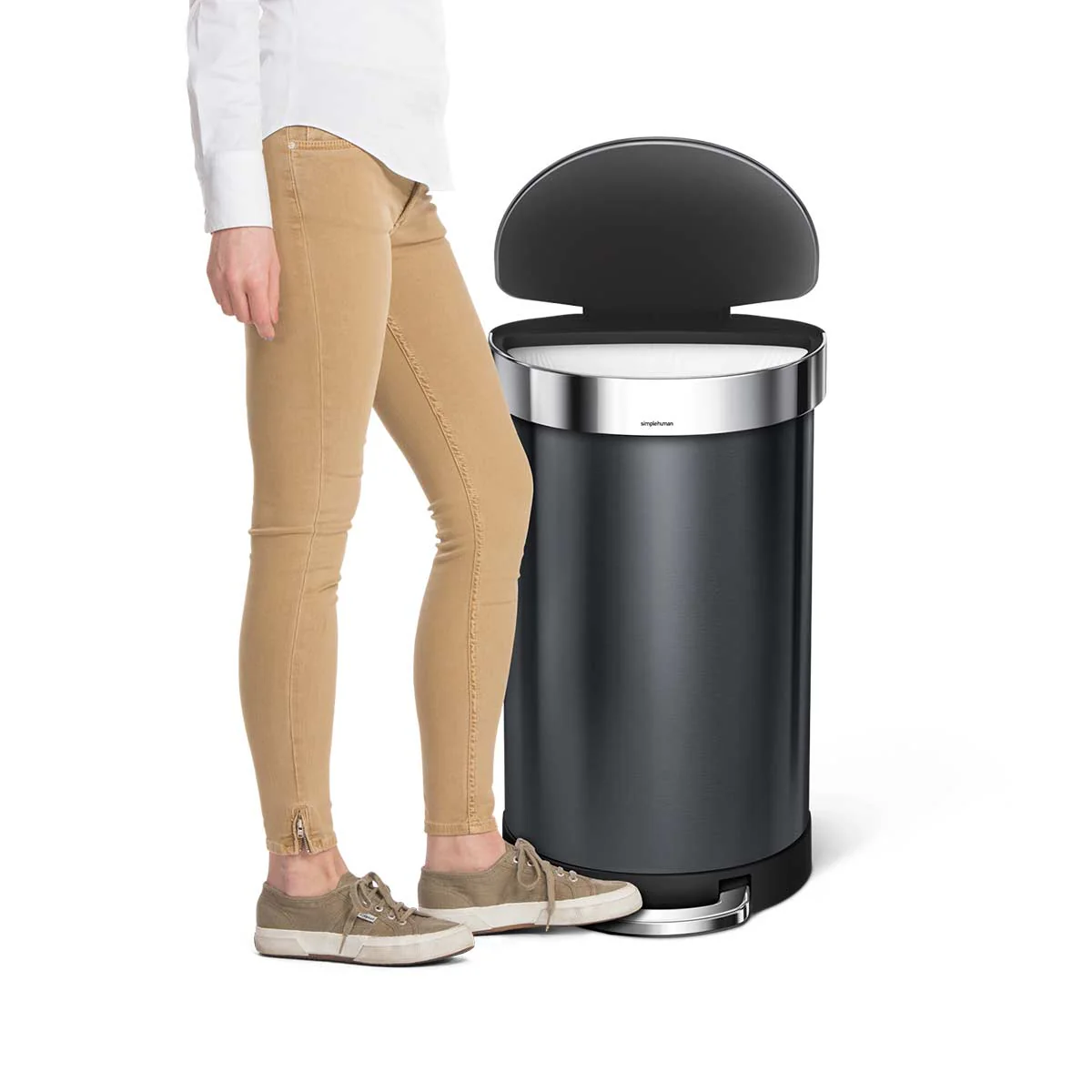 45L Semi-Round Step Can with Liner Rim - Image 11