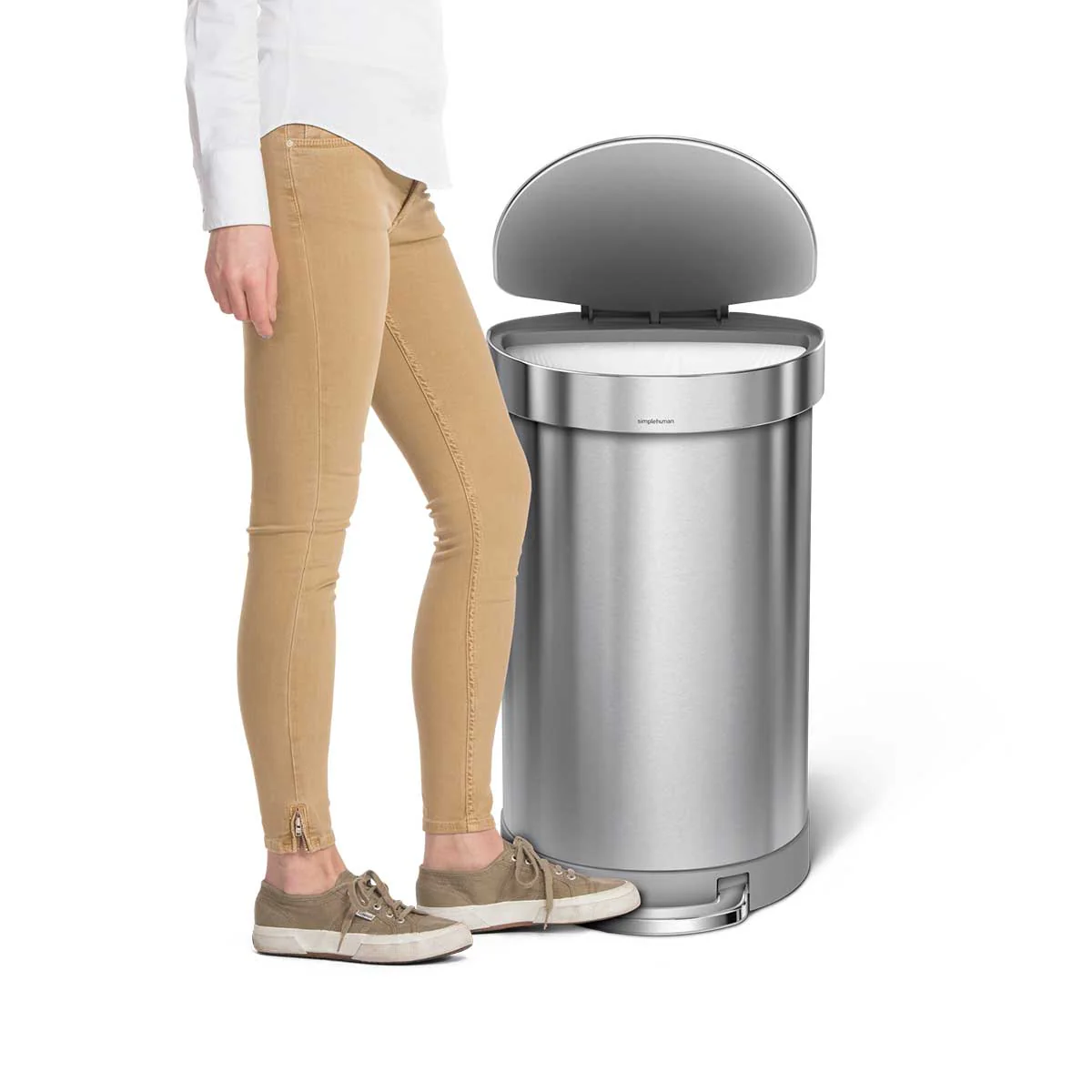 45L Semi-Round Step Can with Liner Rim - Image 5