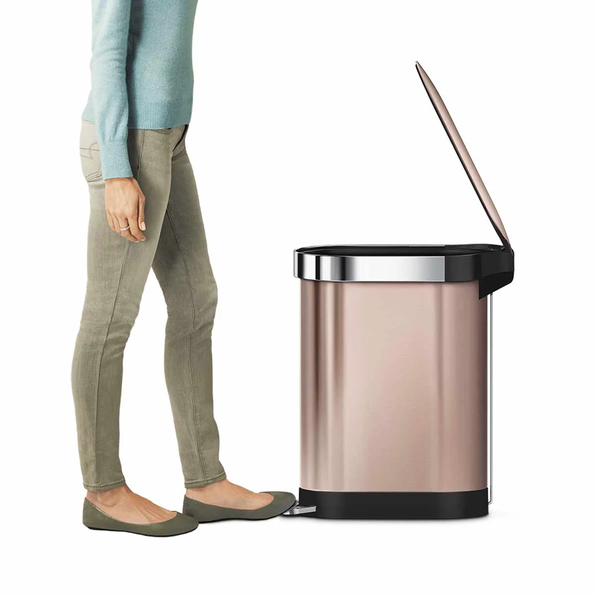 45L Slim Step Can with Liner Rim - Image 8